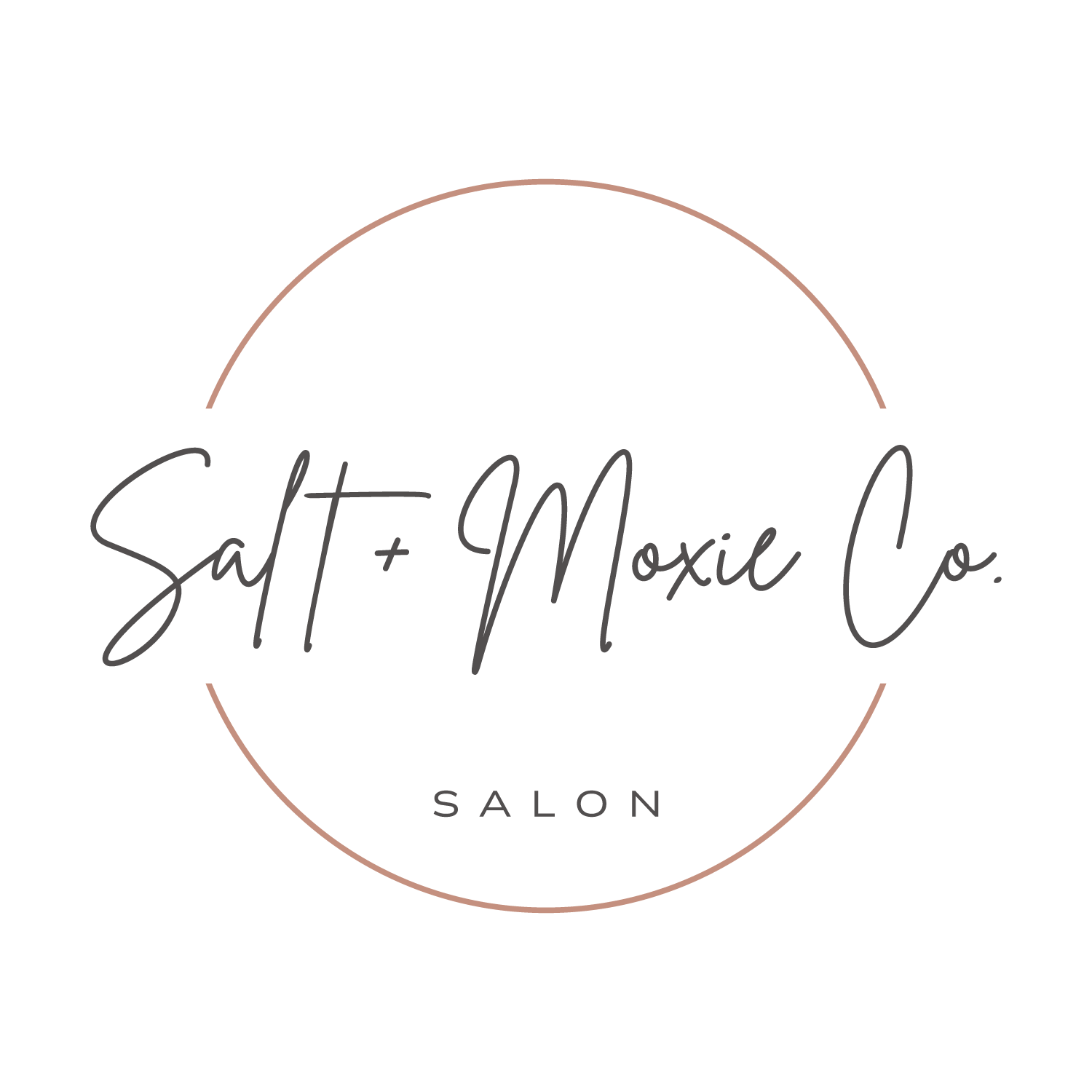 salt + moxie co hair salon logo